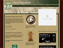 Tablet Screenshot of libertyvalleydoors.com
